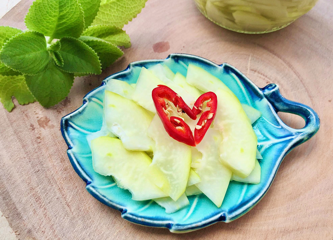 Đu đủ ngâm chua ngọt giòn ngon