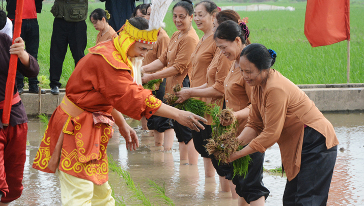 Tìm hiểu lễ hội vua Hùng dạy dân cấy lúa